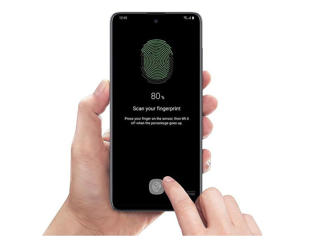 Samsung Galaxy A51 - čtečka otisků prstů