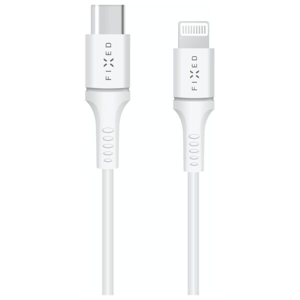 FIXED USB-C dlouhý datový a nabíjecí kabel s Lightning (PD)