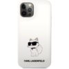 Karl Lagerfeld Liquid Silicone Choupette NFT kryt iPhone 12/12 Pro bílý