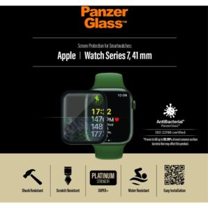PanzerGlass Ochranné sklo Apple Watch Series 7/8 (41mm) černé
