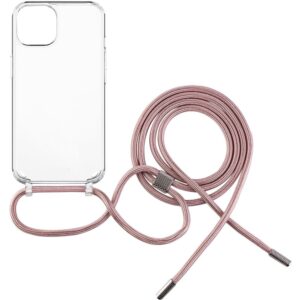 FIXED Pure Neck kryt s růžovou šňůrkou na krk pro Apple iPhone 14