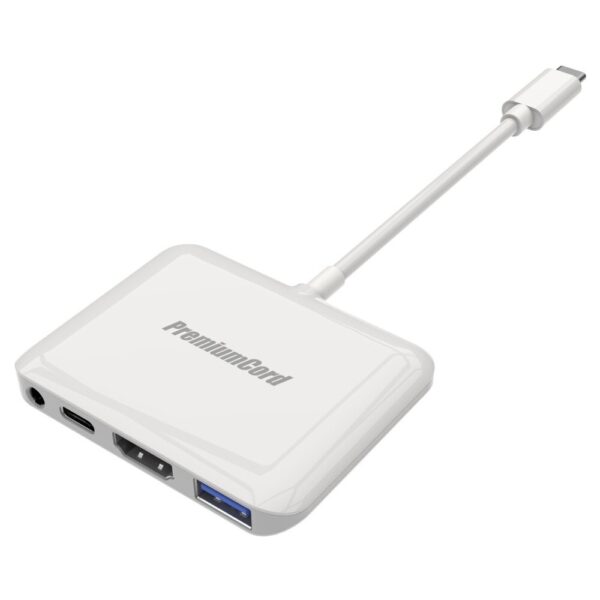 PremiumCord Adapter USB-C na HDMI rozlišení obrazu 4K s USB Aluminium