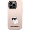 Karl Lagerfeld Liquid Silicone Choupette NFT kryt iPhone 14 Pro Max růžový
