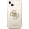 Guess TPU Big 4G Full Glitter kryt iPhone 14 Plus zlatý