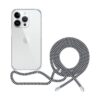 EPICO transparentní kryt se šňůrkou pro iPhone 13 Pro Max černo-bílá