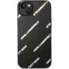 Karl Lagerfeld PU Grained Leather Logomania kryt iPhone 14 Plus černý