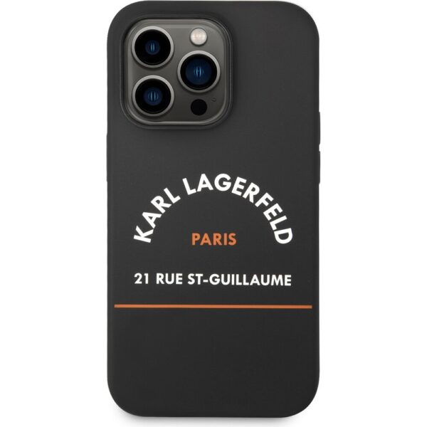Karl Lagerfeld Rue St Gullaume kryt iPhone 14 Pro Max černý