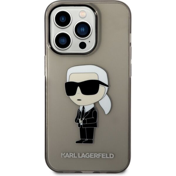 Karl Lagerfeld IML Ikonik NFT kryt iPhone 14 Pro černý