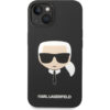 Karl Lagerfeld Liquid Silicone Karl Head kryt iPhone 14 černý