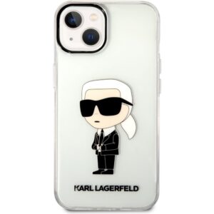 Karl Lagerfeld IML Ikonik NFT kryt iPhone 14 Plus čirý