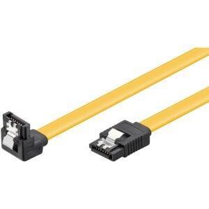 PremiumCord kabel SATA 3.0 kovová západka 90° 0