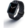 UNIQ Aspen Designer Edition řemínek pro Apple Watch 45/44/42mm Obsidian Blue