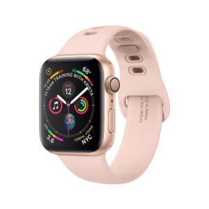 Spigen Silicone Fit silikonový řemínek Apple Watch 40/38 mm růžový