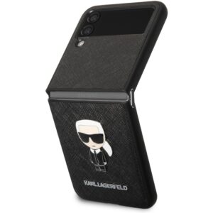 Karl Lagerfeld PU Saffiano Ikonik Kryt Samsung Galaxy Z Flip 4 černý