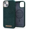 NJORD Salmon Leather Magsafe Case iPhone 13/14 Green