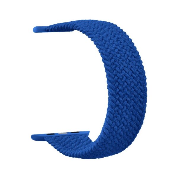 Tactical pletený převlékací řemínek Apple Watch 38/40/41mm modrý XL