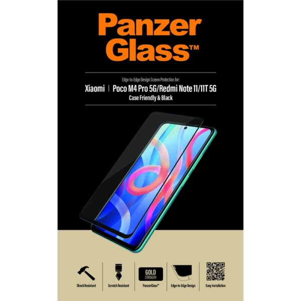 PanzerGlass™ Edge-to-Edge Xiaomi Redmi Note 11/11T 5G/Poco M4 Pro 5G (6