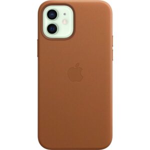 Apple kožený kryt s MagSafe iPhone 12/12 Pro sedlově hnědý