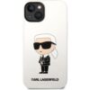 Karl Lagerfeld Liquid Silicone Ikonik NFT kryt iPhone 14 Plus bílý