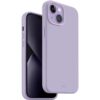 UNIQ Lino silikonový kryt iPhone 14 Plus fialový
