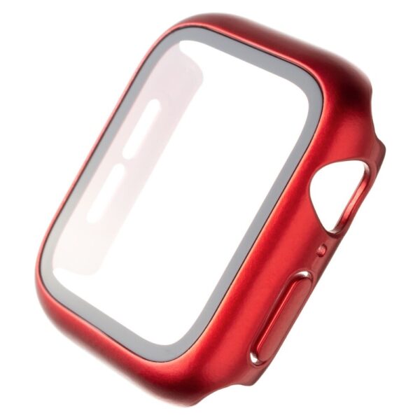 FIXED Pure+ pouzdro s temperovaným sklem Apple Watch 40mm červené
