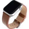 FIXED Leather Strap kožený řemínek pro Apple Watch 42/44/45mm hnědý