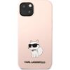 Karl Lagerfeld Liquid Silicone Choupette NFT kryt iPhone 13 růžový