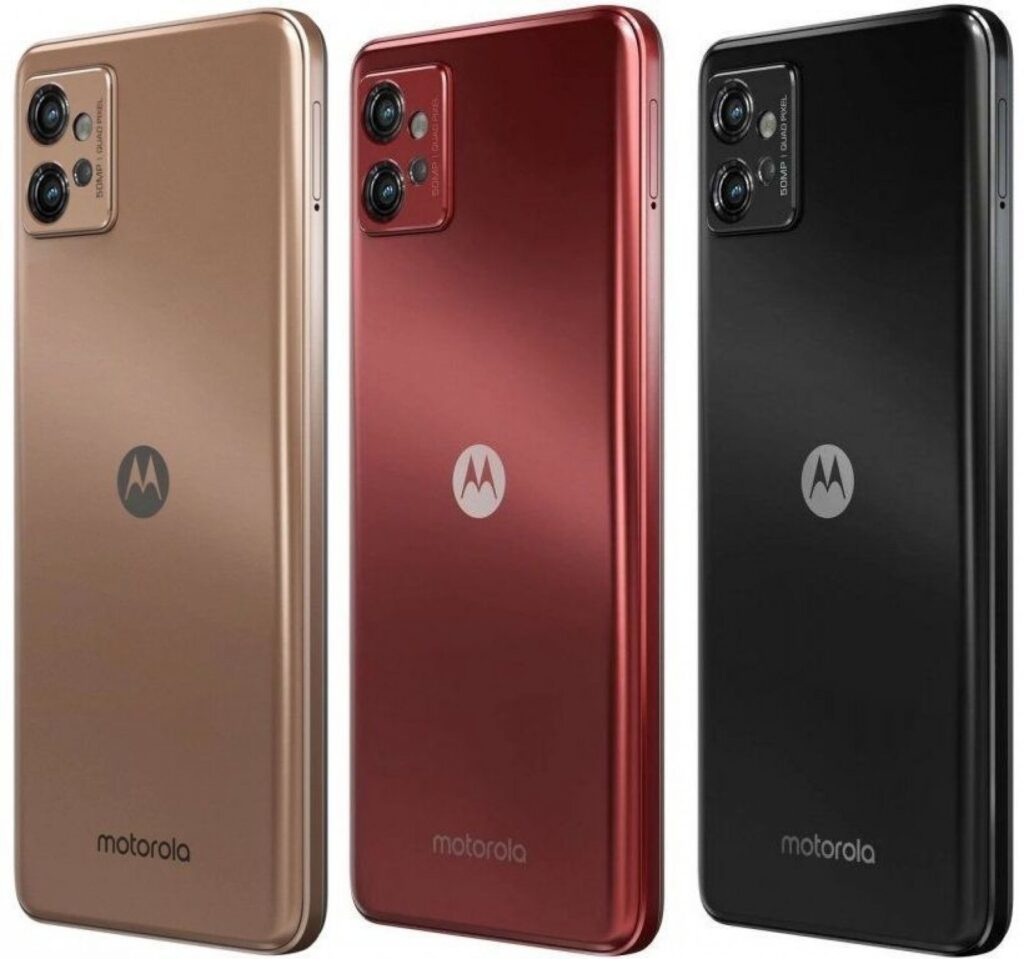 Barevné varianty telefonu Motorola Moto G32