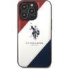 U.S. Polo PU Leather Double Horse kryt iPhone 14 Pro červený/bílý/námořně modrý