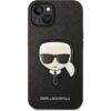 Karl Lagerfeld PU Saffiano Karl Head kryt iPhone 14 černý