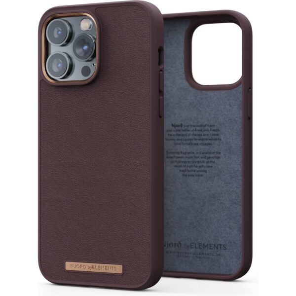 NJORD Genuine Leather Case iPhone 13/14 Pro Max Dark Brown