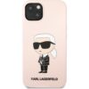 Karl Lagerfeld Liquid Silicone Ikonik NFT kryt iPhone 13 růžový