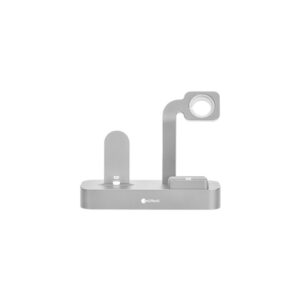COTEetCI Base29 nabíjecí stanice 3v1 pro Apple iPhone & Watch & AirPods/Pro stříbrná