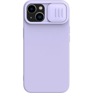 Nillkin CamShield Silky Magnetic Silikonový Kryt pro Apple iPhone 14 fialový