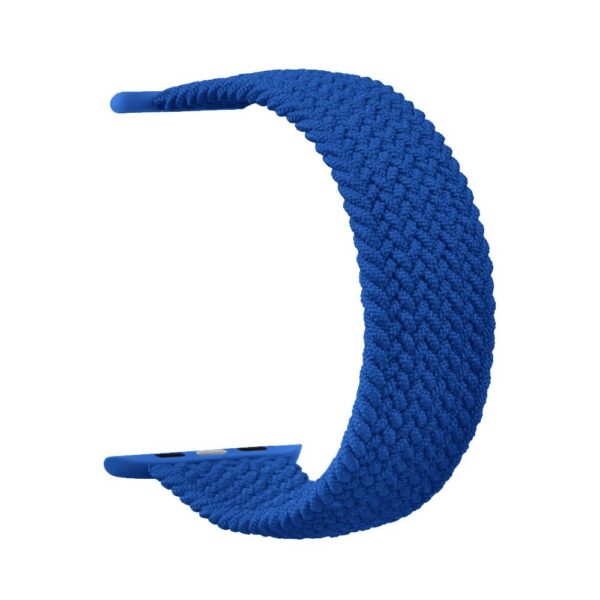 Tactical pletený převlékací řemínek Apple Watch 42/44/45mm modrý XL