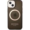 Guess Translucent MagSafe kryt iPhone 14 černý