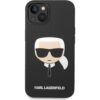 Karl Lagerfeld MagSafe kryt Liquid Silicone Karl Head iPhone 14 Plus černý