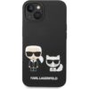 Karl Lagerfeld and Choupette Liquid Silicone kryt iPhone 14 černý