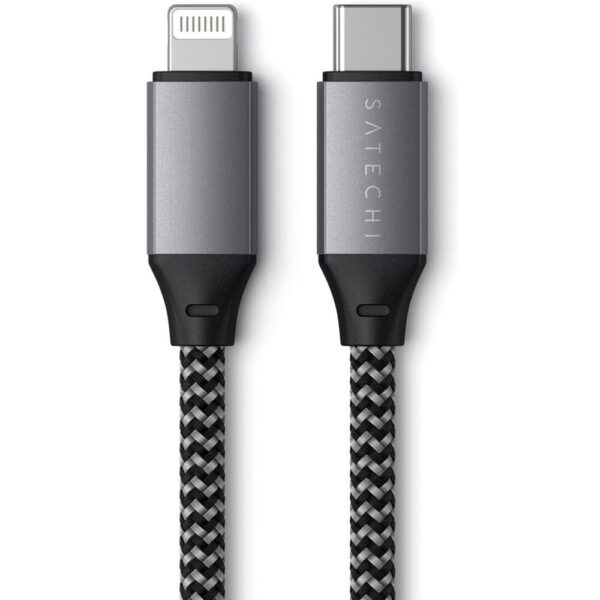 Satechi USB-C to Lightning kabel 25cm vesmírně šedý